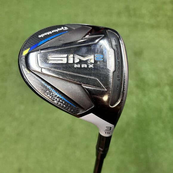 TaylorMade SIM2 MAX FW / 3w 15 Degree / Flex Stiff / Ventus Black Velcore Shaft - Picture 1 of 13